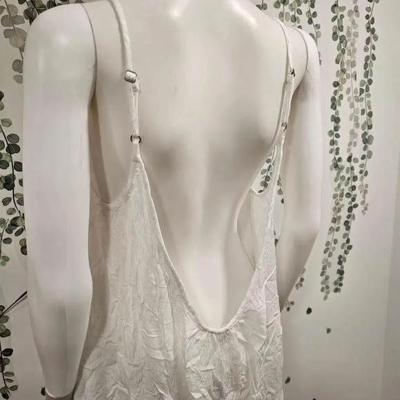 Elan White Cover Up Slip Dress Sz M - Picture 8 of 10